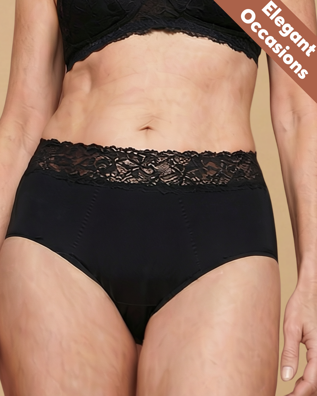 Still Her Silhouette™ Bamboo Lace Band Leakproof Underwear